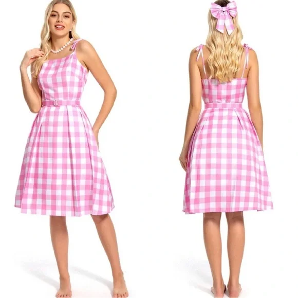 barbie halloween costume pink dress Barbie's recent hit movie means everyone will be wearing pink this Halloween